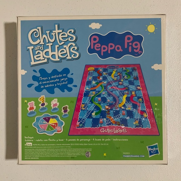Chutes and Ladders: Peppa Pig Edition Board Game-New - Picture 6 of 8
